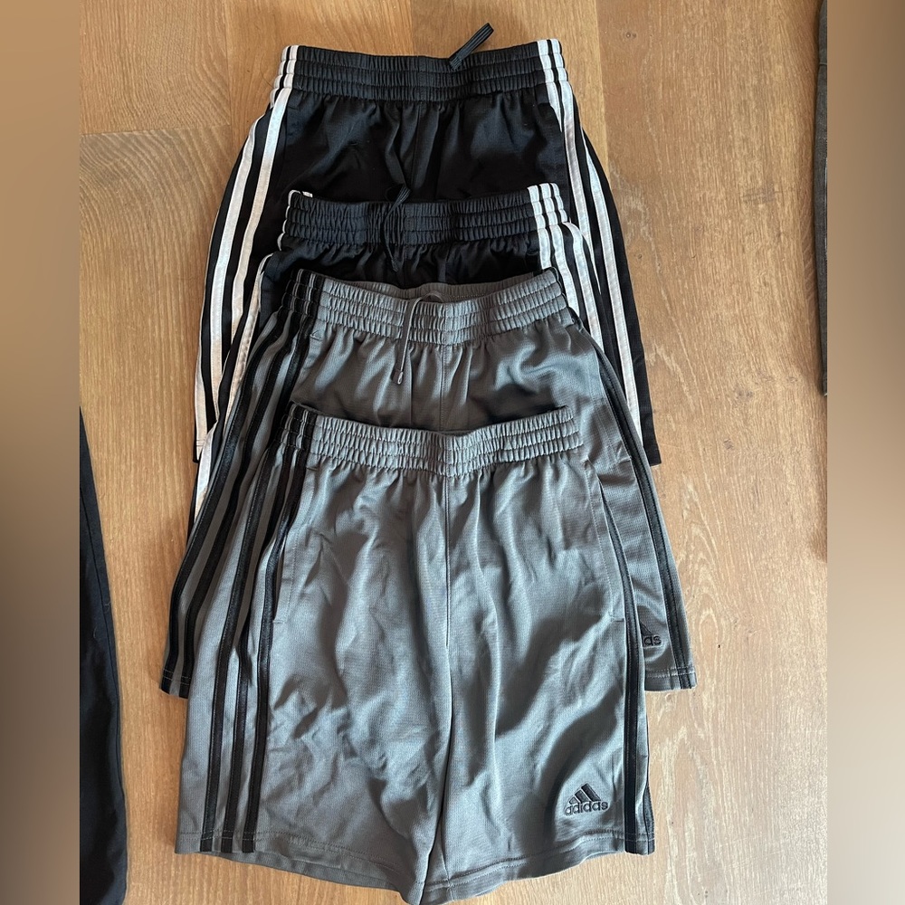 Boys adidas soccer shorts size M 10/12  4pairs